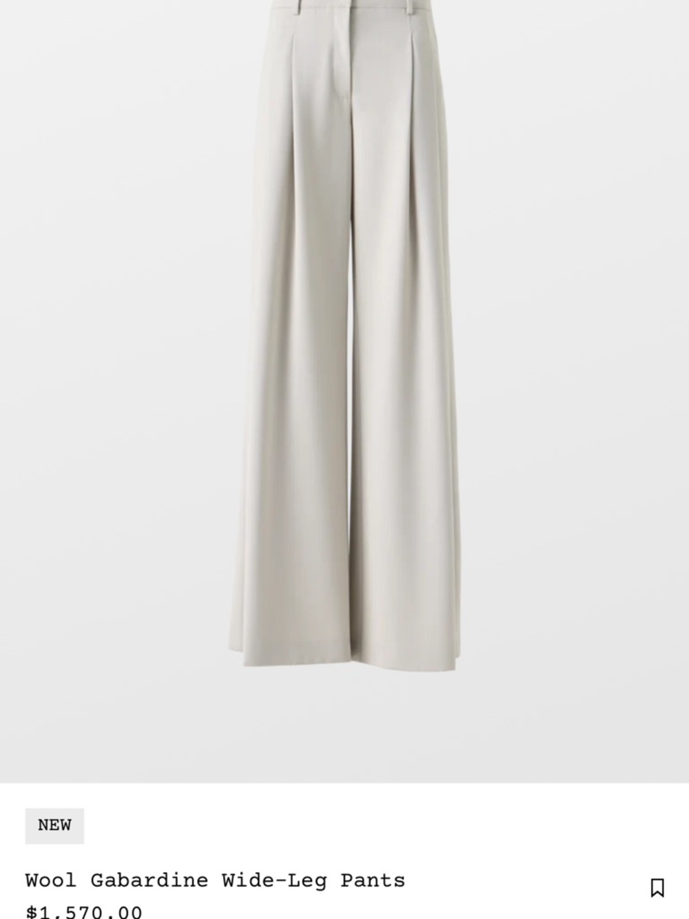 Akris Wide-Leg Trousers in Light Gray